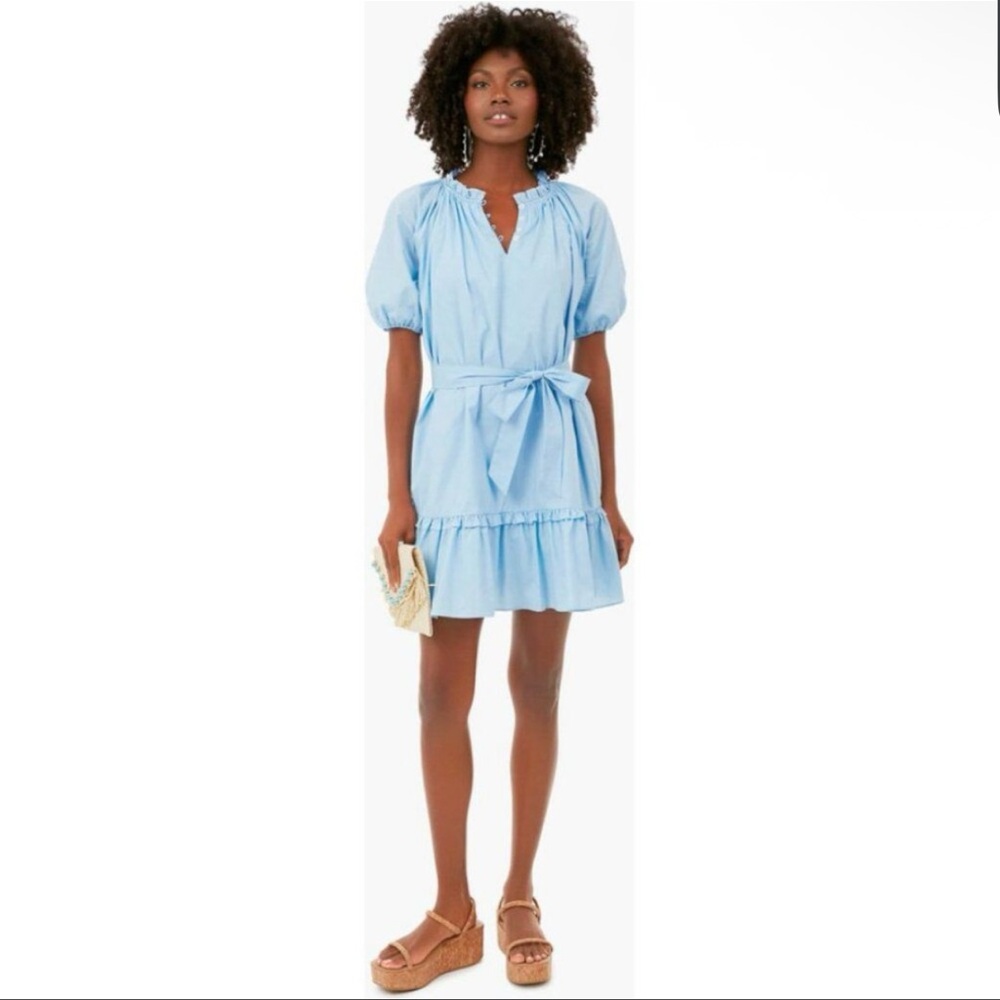 Hyacinth House Tuckernuck Light Blue Mini Gwyn Dress‎ Preppy Size Medium